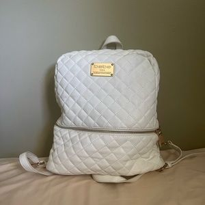 Bebe White Backpack